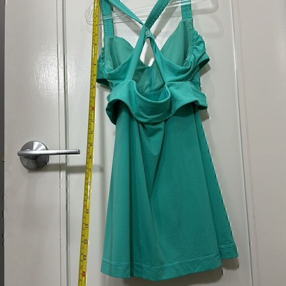 Lululemon Turquoise Wrap it Up Tank Top Size 4 - Picture 9 of 11